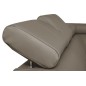 Canapé d'angle convertible en cuir italien de luxe 5 places ASTORIA, taupe, angle droit Canapé d'angle convertible en cuir italien de luxe 5 places ASTORIA, taupe, angle droit
