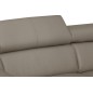 Canapé d'angle convertible en cuir italien de luxe 5 places ASTORIA, taupe, angle droit Canapé d'angle convertible en cuir italien de luxe 5 places ASTORIA, taupe, angle droit