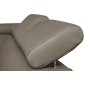 Canapé d'angle convertible en cuir italien de luxe 5 places ASTORIA, taupe, angle gauche Canapé d'angle convertible en cuir italien de luxe 5 places ASTORIA, taupe, angle gauche