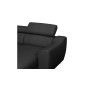 -Canapé d'angle convertible en cuir italien de luxe 7/8 places ASTON, noir, angle gauche -Canapé d'angle convertible en cuir italien de luxe 7/8 places ASTON, noir, angle gauche