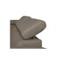 Canapé d'angle convertible en cuir italien de luxe 7/8 places ASTON, taupe, angle gauche Canapé d'angle convertible en cuir italien de luxe 7/8 places ASTON, taupe, angle gauche
