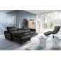 Canapé d'angle relax en cuir de luxe italien avec relax électrique, 5 places BERTONI, noir, angle gauche Canapé d'angle relax en cuir de luxe italien avec relax électrique, 5 places BERTONI, noir, angle gauche
