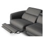 Canapé d'angle relax en cuir de luxe italien avec relax électrique, 5 places BERTONI, gris foncé, angle droit Canapé d'angle relax en cuir de luxe italien avec relax électrique, 5 places BERTONI, gris foncé, angle droit