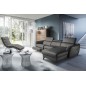Canapé d'angle relax en cuir de luxe italien avec relax électrique, 5 places BERTONI, gris foncé, angle droit Canapé d'angle relax en cuir de luxe italien avec relax électrique, 5 places BERTONI, gris foncé, angle droit