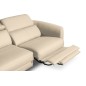 Canapé d'angle relax en cuir de luxe italien avec relax électrique, 5 places BERTONI, beige, angle gauche Canapé d'angle relax en cuir de luxe italien avec relax électrique, 5 places BERTONI, beige, angle gauche