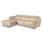Canapé d'angle relax en cuir de luxe italien avec relax électrique, 5 places BERTONI, beige, angle gauche Canapé d'angle relax en cuir de luxe italien avec relax électrique, 5 places BERTONI, beige, angle gauche
