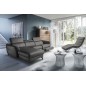 Canapé d'angle relax en cuir de luxe italien avec relax électrique, 5 places BERTONI, gris foncé, angle gauche Canapé d'angle relax en cuir de luxe italien avec relax électrique, 5 places BERTONI, gris foncé, angle gauche
