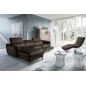 Canapé d'angle relax en cuir de luxe italien avec relax électrique, 5 places BERTONI, chocolat, angle gauche Canapé d'angle relax en cuir de luxe italien avec relax électrique, 5 places BERTONI, chocolat, angle gauche