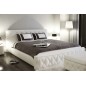 Lit en cuir italien de luxe FARNIENTE, blanc, 160x200 Lit en cuir italien de luxe FARNIENTE, blanc, 160x200