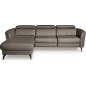 - Canapé d'angle relax en cuir de luxe italien avec relax électrique, 5 places BERTONI, taupe, angle gauche - Canapé d'angle relax en cuir de luxe italien avec relax électrique, 5 places BERTONI, taupe, angle gauche
