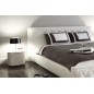 Lit en cuir italien de luxe FARNIENTE, blanc, 160x200 Lit en cuir italien de luxe FARNIENTE, blanc, 160x200