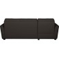 - Canapé d'angle convertible en cuir de luxe italien , 5 places LUGANO, chocolat, angle gauche - Canapé d'angle convertible en cuir de luxe italien , 5 places LUGANO, chocolat, angle gauche