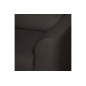 - Canapé d'angle convertible en cuir de luxe italien , 5 places LUGANO, chocolat, angle gauche - Canapé d'angle convertible en cuir de luxe italien , 5 places LUGANO, chocolat, angle gauche