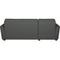 - Canapé d'angle convertible en cuir de luxe italien , 5 places LUGANO, gris foncé, angle gauche - Canapé d'angle convertible en cuir de luxe italien , 5 places LUGANO, gris foncé, angle gauche
