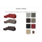 Canapé d'angle convertible en cuir de luxe italien , 5 places LUGANO, couleur personnalisée, angle gauche