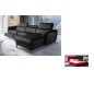 1er paiement de la commande: canapé d'angle en cuir buffle italien de luxe 5 places lido, gris foncé, angle gauche, et Lit desig 1er paiement de la commande: canapé d'angle en cuir buffle italien de luxe 5 places lido, gris foncé, angle gauche, et Lit desig