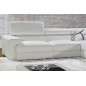Canapé d'angle en cuir italien, 5 places BONO, blanc, angle droit Canapé d'angle en cuir italien, 5 places BONO, blanc, angle droit