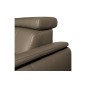 Canapé d'angle en 100% cuir de luxe italien , 5 places Cintia, couleur taupe, angle droit Canapé d'angle en 100% cuir de luxe italien , 5 places Cintia, couleur taupe, angle droit