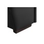Canapé d'angle en 100% cuir de luxe italien , 5 places Cintia, couleur noir, angle droit Canapé d'angle en 100% cuir de luxe italien , 5 places Cintia, couleur noir, angle droit