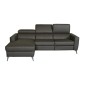 - Canapé d'angle en cuir italien de luxe 5 places BOTERO, avec relax électrique, chocolat, angle gauche - Canapé d'angle en cuir italien de luxe 5 places BOTERO, avec relax électrique, chocolat, angle gauche
