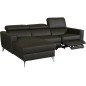 - Canapé d'angle en cuir italien de luxe 5 places BOTERO, avec relax électrique, chocolat, angle gauche - Canapé d'angle en cuir italien de luxe 5 places BOTERO, avec relax électrique, chocolat, angle gauche