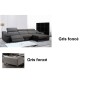 2eme paiement de la commande: Canapé d'angle double relax en cuir de buffle italien de luxe 5 places birelax, gris foncé, angle 2eme paiement de la commande: Canapé d'angle double relax en cuir de buffle italien de luxe 5 places birelax, gris foncé, angle