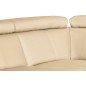 Canapé d'angle convertible en cuir italien de luxe 5/6 places TONY, avec coffre, beige, angle gauche Canapé d'angle convertible en cuir italien de luxe 5/6 places TONY, avec coffre, beige, angle gauche
