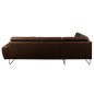 Canapé d'angle en 100% TOUT cuir italien de prestige 6/7 places SPENCER, chocolat, angle gauche Canapé d'angle en 100% TOUT cuir italien de prestige 6/7 places SPENCER, chocolat, angle gauche