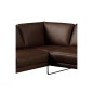 Canapé d'angle en 100% TOUT cuir italien de prestige 6/7 places SPENCER, chocolat, angle gauche Canapé d'angle en 100% TOUT cuir italien de prestige 6/7 places SPENCER, chocolat, angle gauche