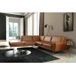 - Canapé d'angle en 100% TOUT cuir italien de prestige 6/7 places SPENCER, marron cognac, angle gauche - Canapé d'angle en 100% TOUT cuir italien de prestige 6/7 places SPENCER, marron cognac, angle gauche