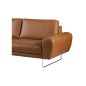 - Canapé d'angle en 100% TOUT cuir italien de prestige 6/7 places SPENCER, marron cognac, angle gauche - Canapé d'angle en 100% TOUT cuir italien de prestige 6/7 places SPENCER, marron cognac, angle gauche