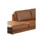- Canapé d'angle en 100% TOUT cuir italien de prestige 6/7 places SPENCER, marron cognac, angle gauche - Canapé d'angle en 100% TOUT cuir italien de prestige 6/7 places SPENCER, marron cognac, angle gauche