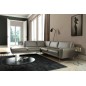Canapé d'angle en 100% TOUT cuir italien de prestige 6/7 places SPENCER, gris, angle gauche Canapé d'angle en 100% TOUT cuir italien de prestige 6/7 places SPENCER, gris, angle gauche