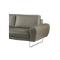 Canapé d'angle en 100% TOUT cuir italien de prestige 6/7 places SPENCER, gris, angle gauche Canapé d'angle en 100% TOUT cuir italien de prestige 6/7 places SPENCER, gris, angle gauche