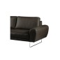 Canapé d'angle en 100% TOUT cuir italien de prestige 6/7 places SPENCER, noir, angle gauche Canapé d'angle en 100% TOUT cuir italien de prestige 6/7 places SPENCER, noir, angle gauche