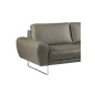 Canapé d'angle en 100% TOUT cuir italien de prestige 6/7 places SPENCER, gris, angle droit Canapé d'angle en 100% TOUT cuir italien de prestige 6/7 places SPENCER, gris, angle droit