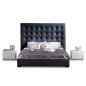 Lit en cuir italien de luxe DODO, noir, 180x200 Lit en cuir italien de luxe DODO, noir, 180x200