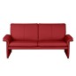 Ensemble Canapé 3 places et 2 places en 100% tout cuir italien vachette COMO, rouge foncé