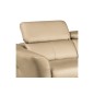 Canapé d'angle en cuir de luxe italien , 5 places BERTI, beige, angle droit