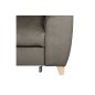 Canapé d'angle convertible en velours luxe 5 places, ASTERIA taupe, angle gauche Canapé d'angle convertible en velours luxe 5 places, ASTERIA taupe, angle gauche
