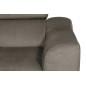 Canapé d'angle convertible en velours luxe 5 places, ASTERIA taupe, angle gauche Canapé d'angle convertible en velours luxe 5 places, ASTERIA taupe, angle gauche