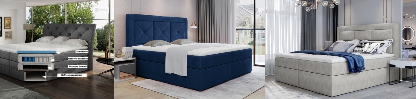 Lit boxspring