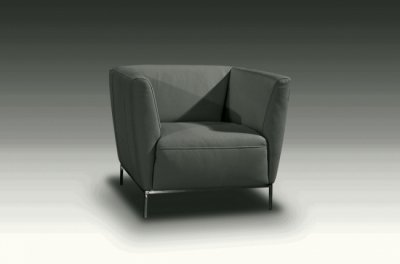 fauteuil de bureau design berto, gris foncé