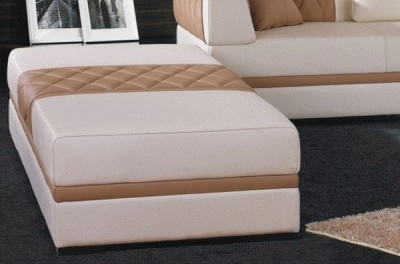 grand pouf banquette modèle riva en cuir italien