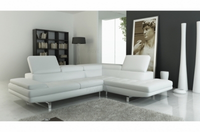 canapé d'angle personnalisé pour mr miranda en tout  cuir  prestige luxe italien 6 places birkin, blanc