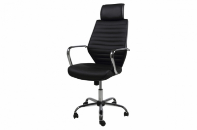 fauteuil de bureau confortable en tissu de qualité emxon, noir