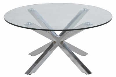 table basse design en verre et métal, holida