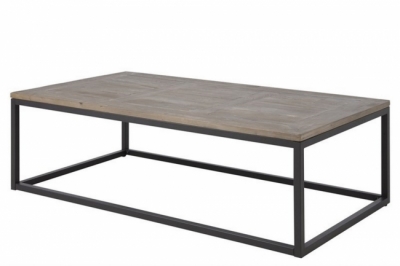 table basse design, dessus en bois pin massif, roca