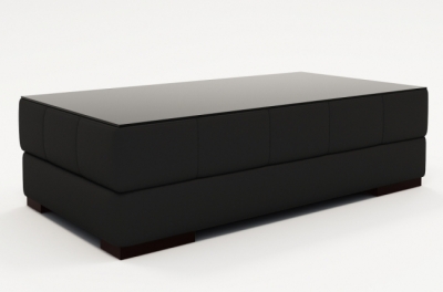 table basse design zeina, noire unie.