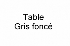 table basse rosy design en simili cuir gris foncé n°628